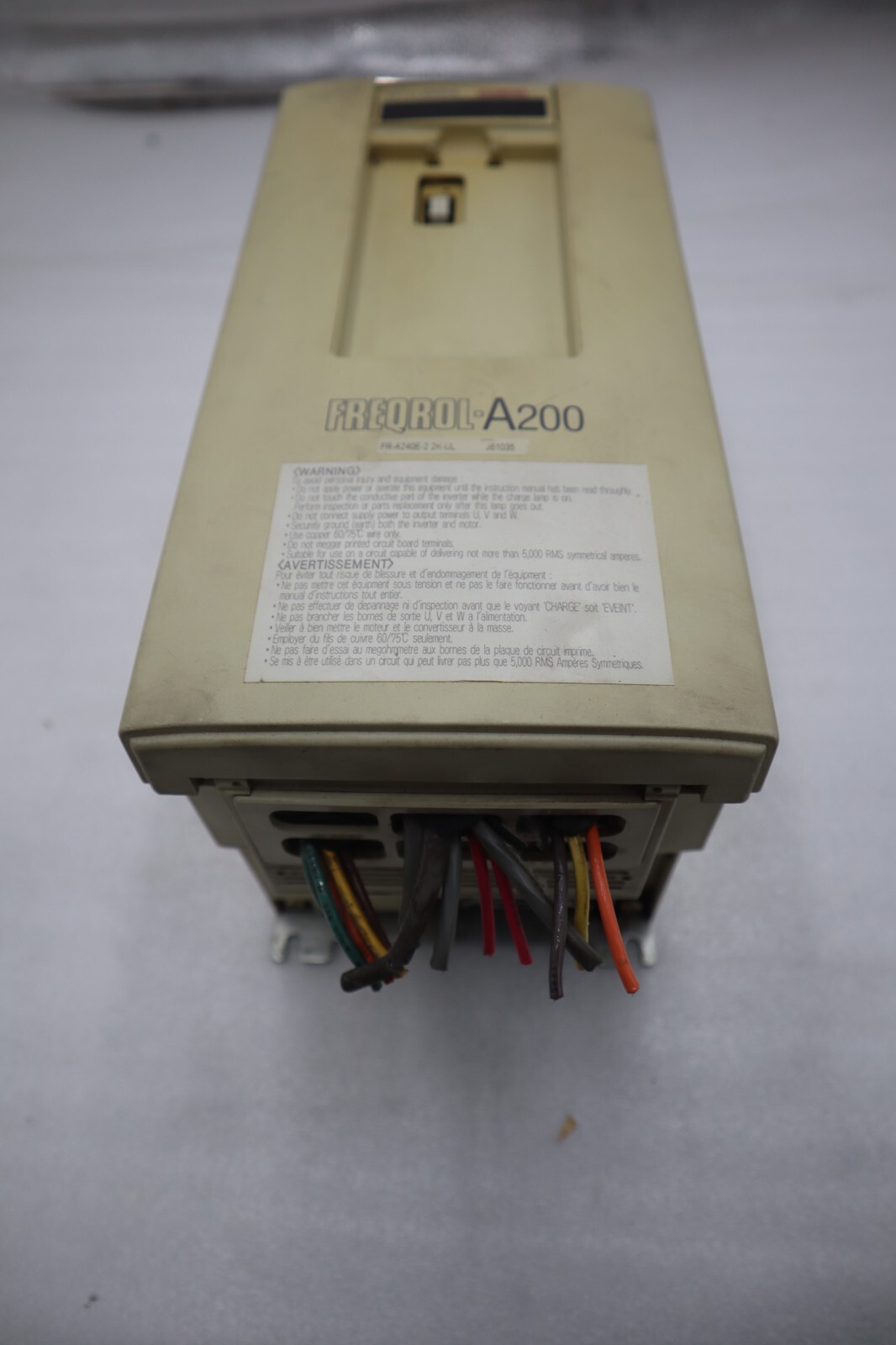MITSUBISHI FRA20E-2.2K-UL INVERTER DRIVE FR-A240E-2.2K-UL STOCK #4302