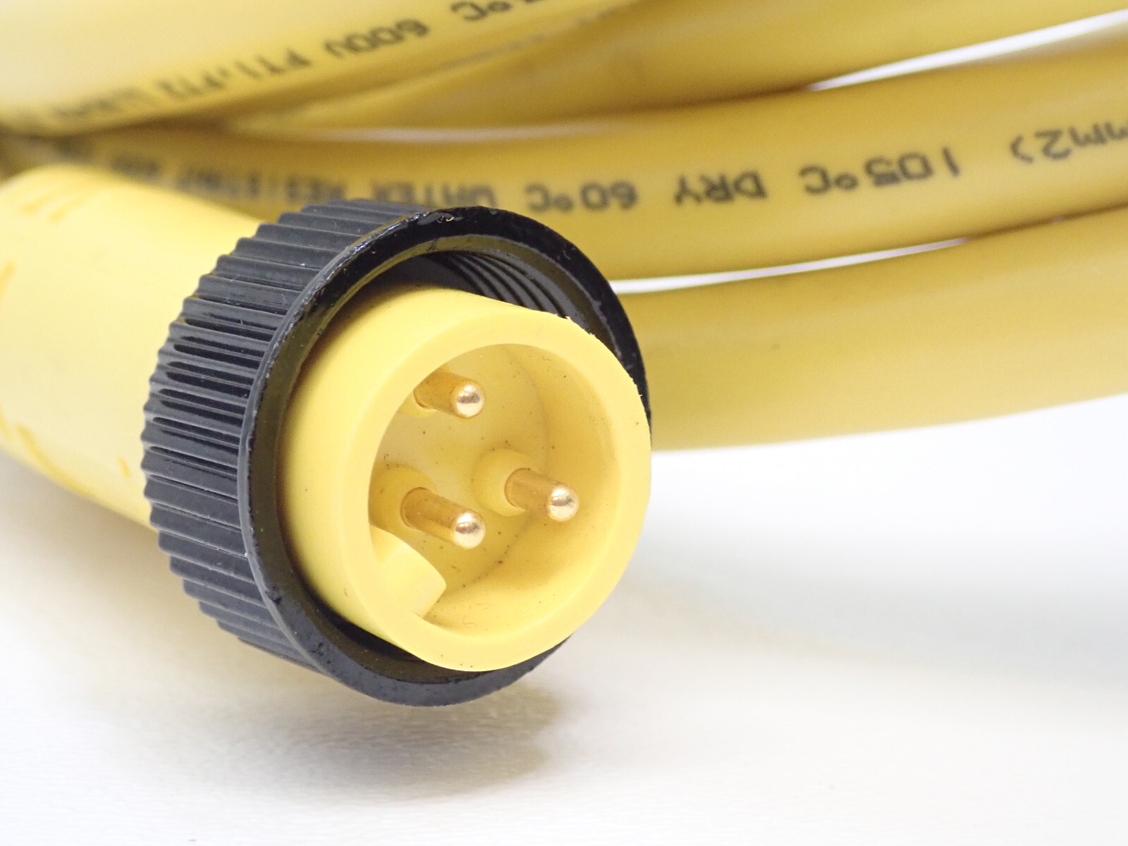 WOODHEAD BRAD CONNECTIVITY 1300060542 MALE STRAIGHT 12′ AWG PVC CORD