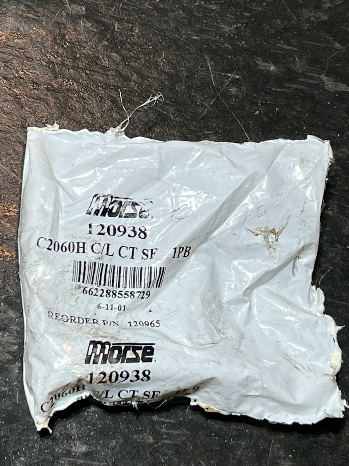 morse 120938 c2060h c/l sf 1pb nos poor packaging