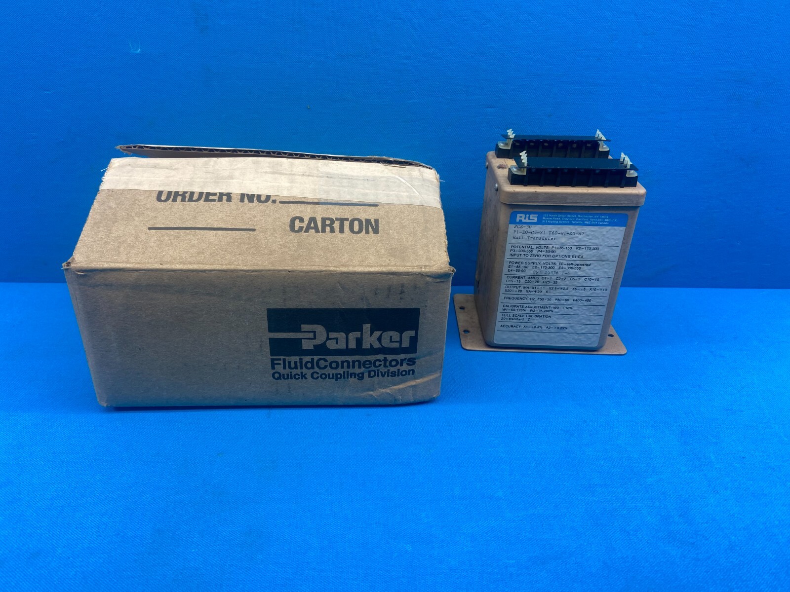 Ris P1-E0-C5-X1-F60-W1-Z0-A2 Watt Transducer
