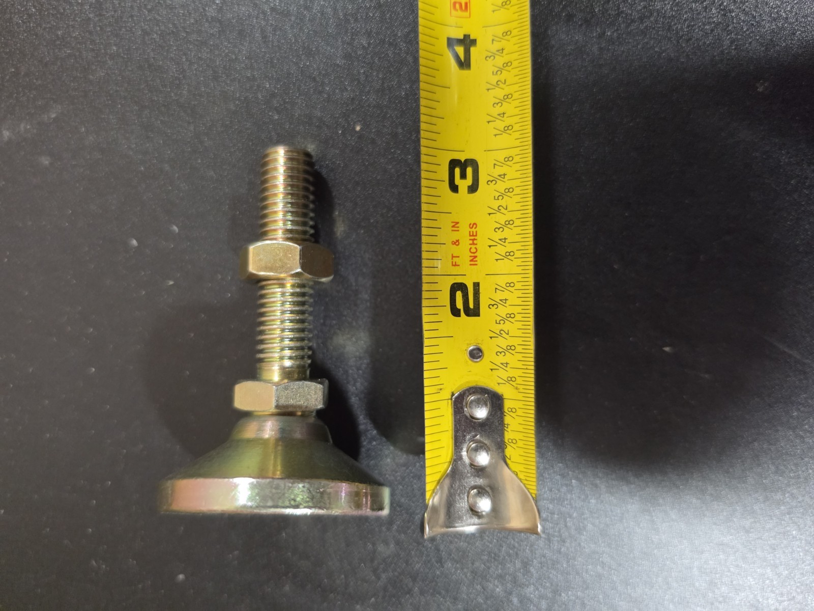 Heavy Duty Adjustable Leveling Foot 1/2″ Thread – Base 2″ – Height 3″