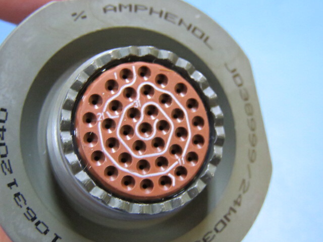 AMPHENOL D38999/24WD35PN Qty of 1 per Lot 37 Position Circular Connector Rece