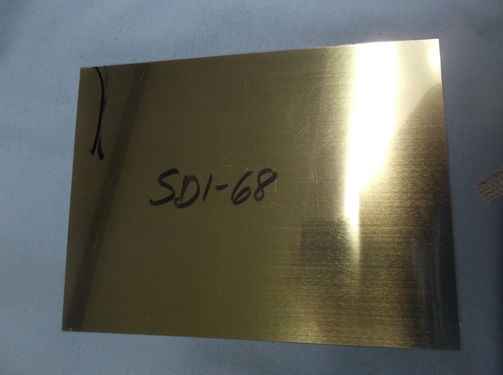 8 x 10 plaque shaped solid walnut SDI68 black star engraving plate trophy parts