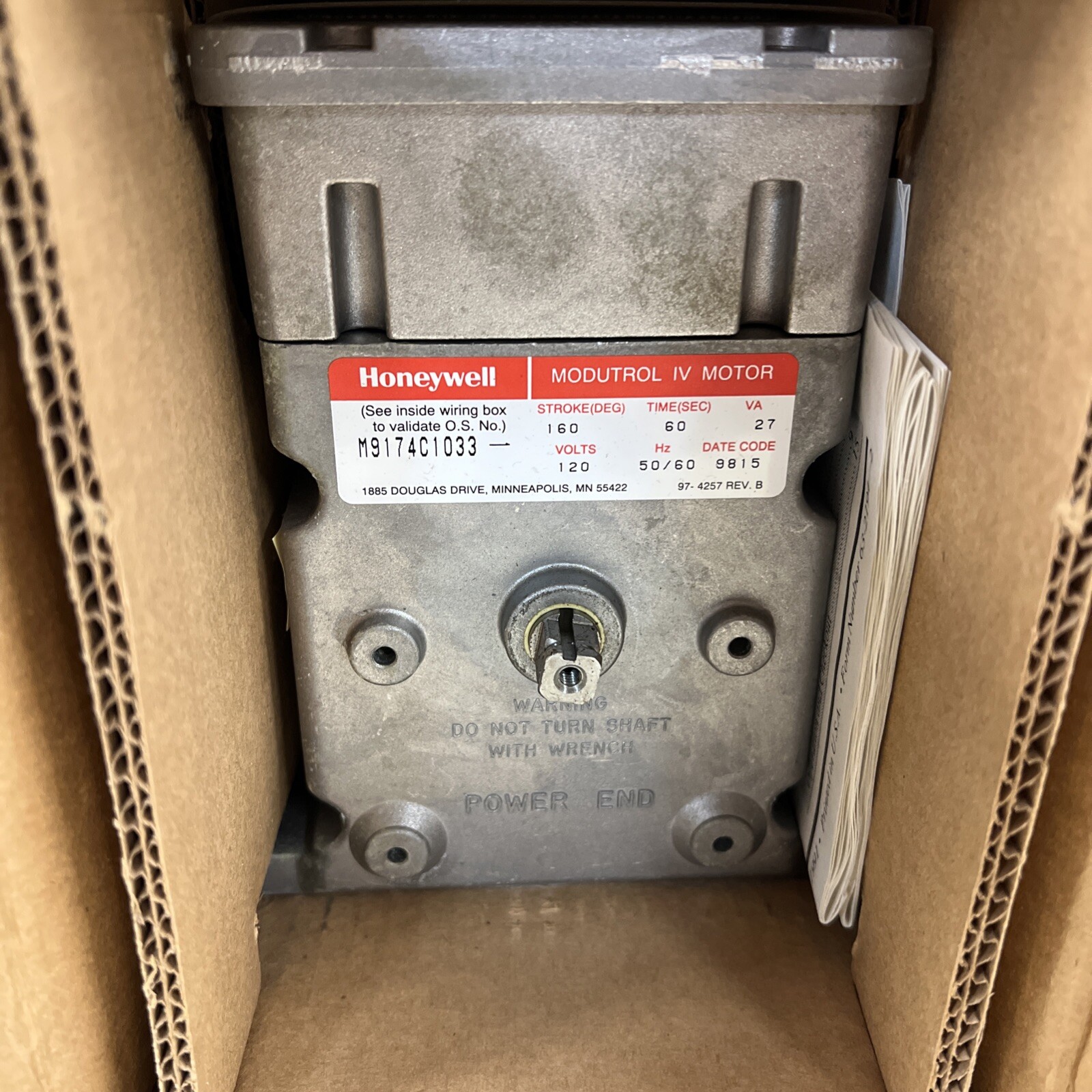 HONEYWELL M9174C1033 120V 30-60S NSNP