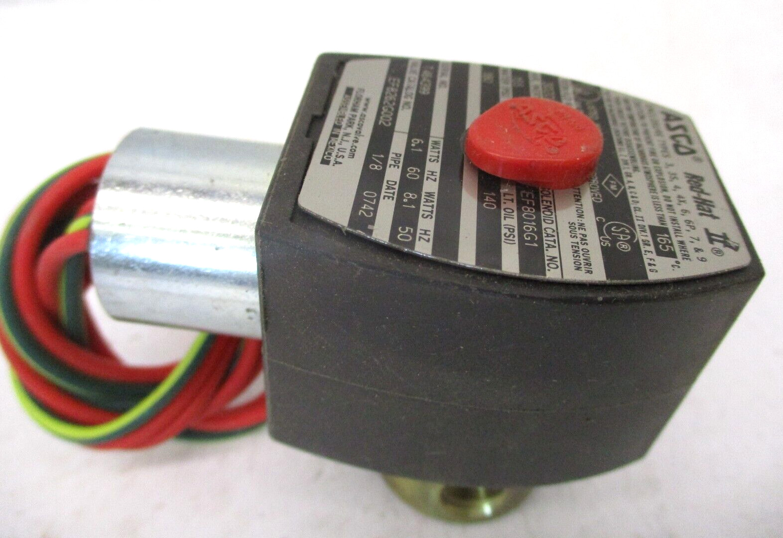 ASCO Red-Hat EF8016G1 EF8262G002 1/8 Pipe A7103WVS