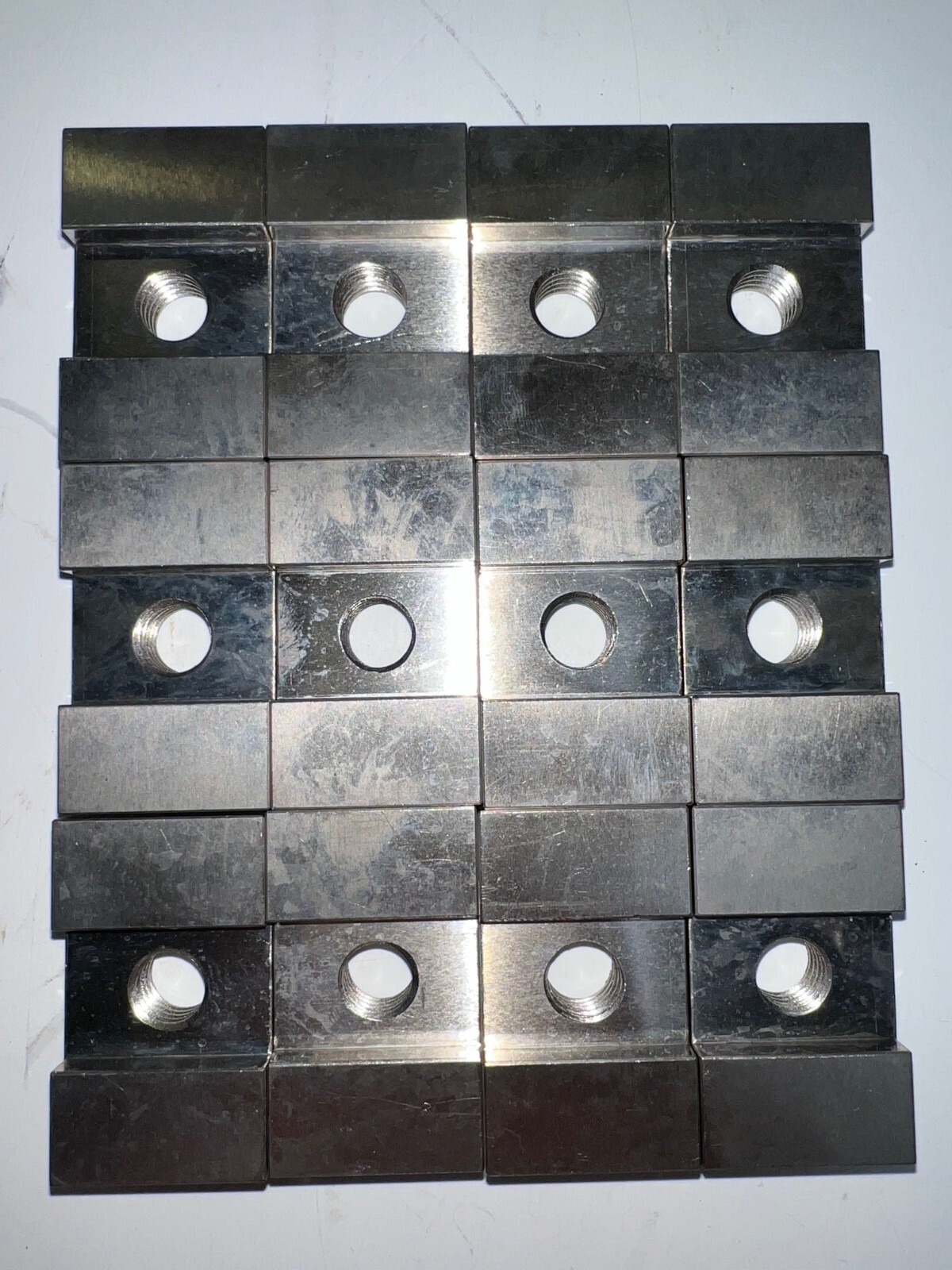 STEEL T-SLOT NUT 1/2″-13 THREAD 3/4″ X 1-3/16″ SLOT 1″ X 1-1/8″ BASE LOT OF 12*