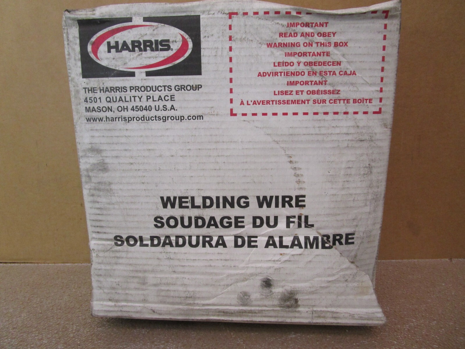 New Open Box Harris Alloy ER 308L Stainless Welding Wire 1AWS/SFA A5.9 51806HM