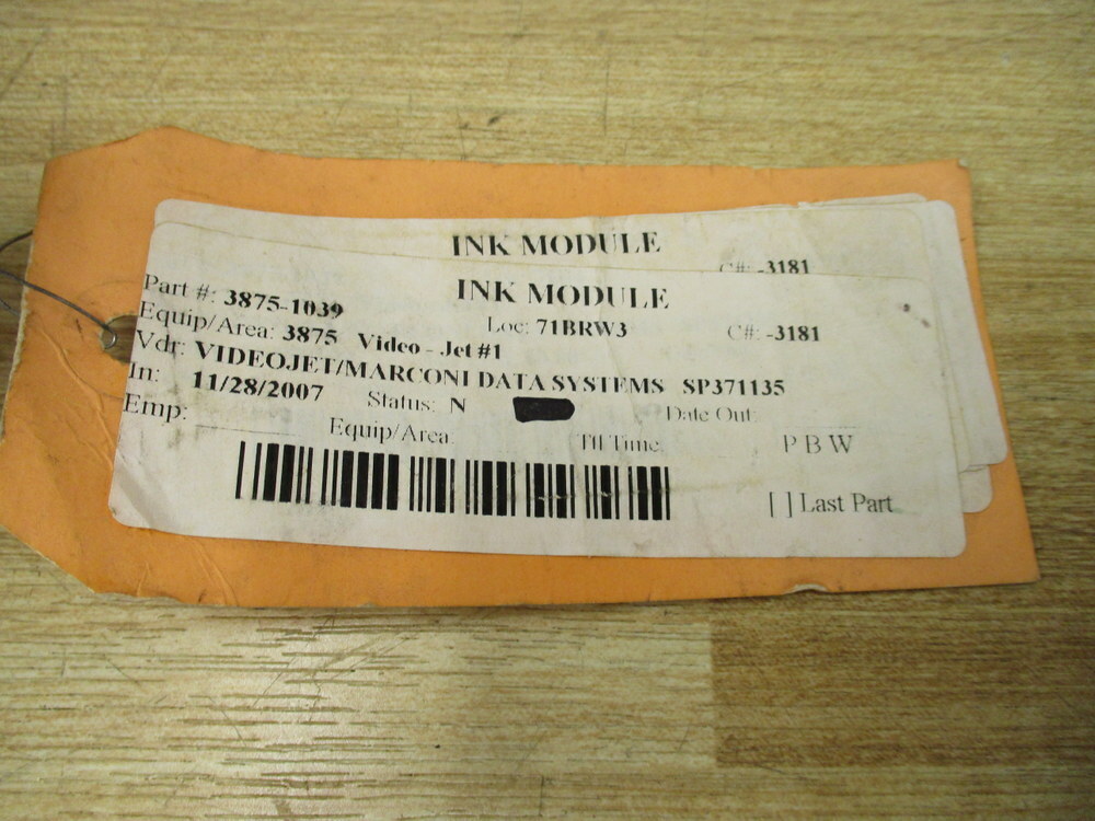 VideoJet SP371135 Marcon Ink Module Assembly