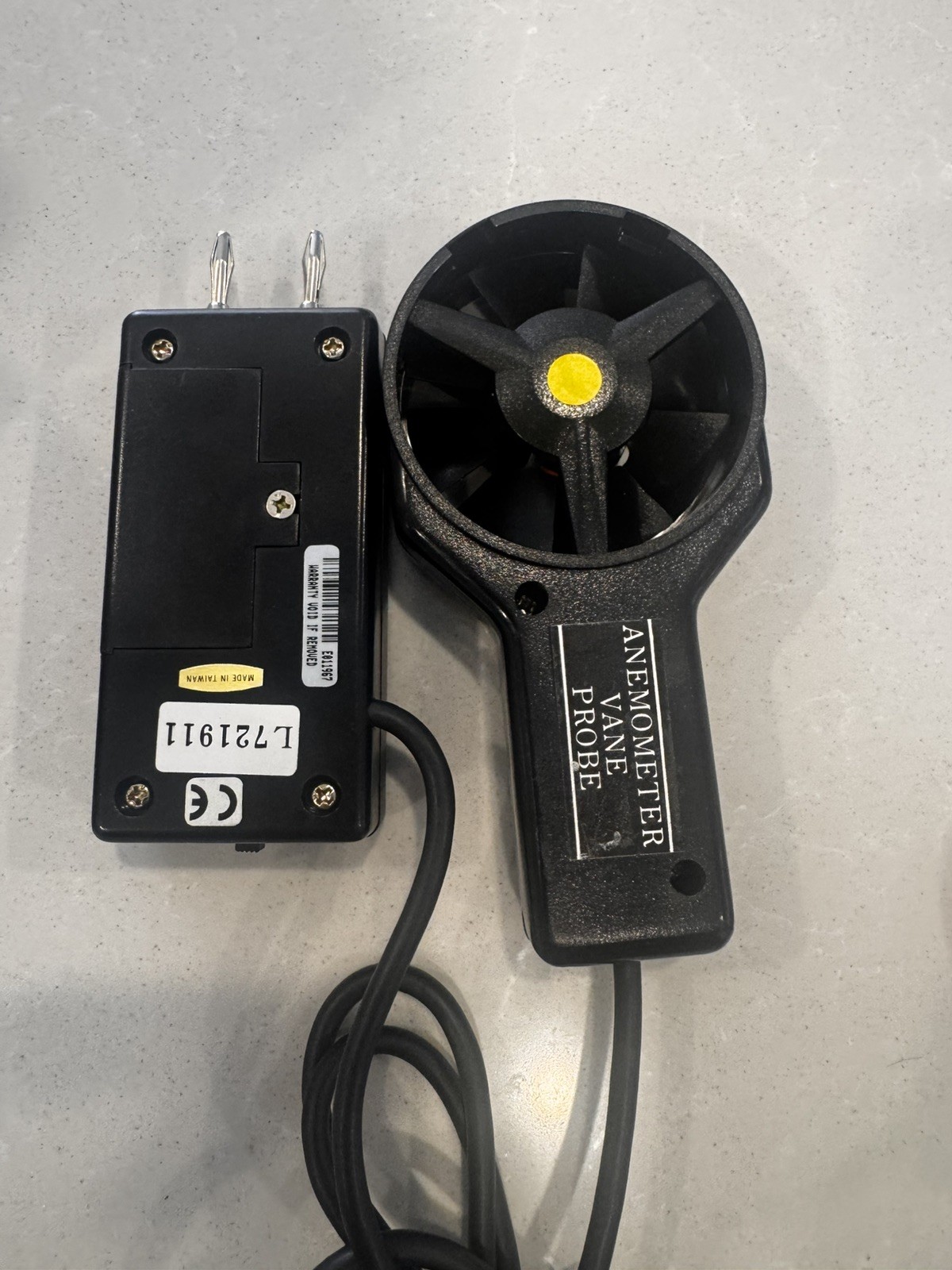 Extech instruments Anemometer Vane Probe Adapter 451212 L721911 Air velocity