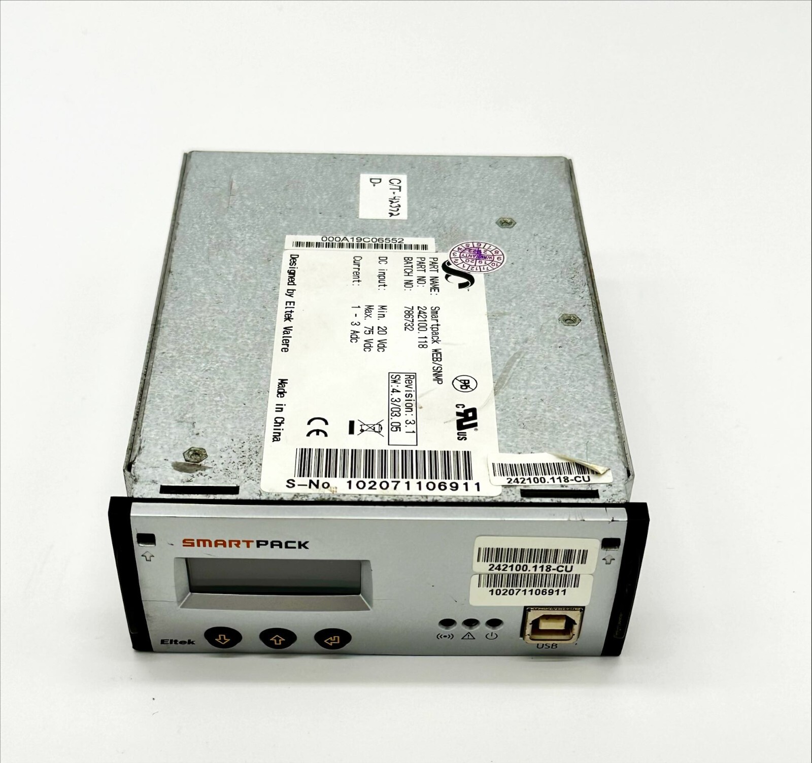 242100.118 — DELTA ENERGY SOLUTIONS — SMARTPACK WEB/SNMP G1, 6 RELAY CONTACTS