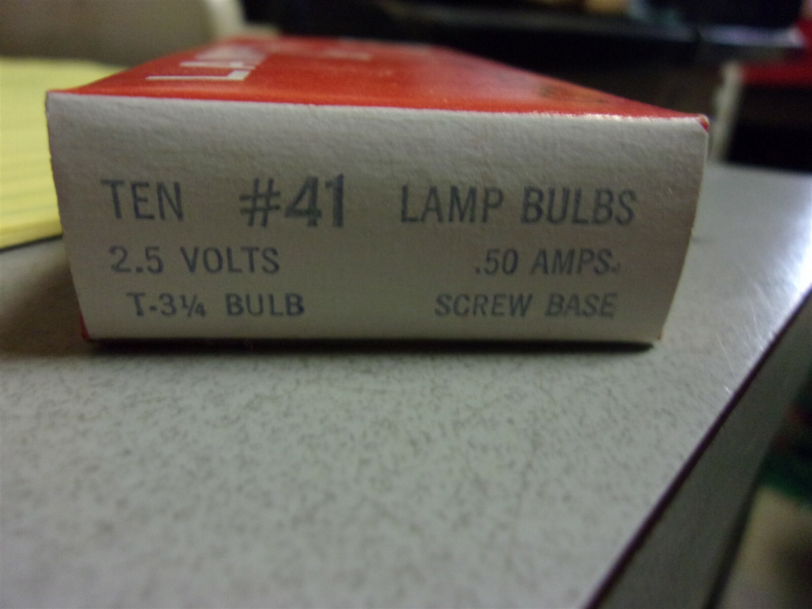 NEW Chicago Miniature #41 Ligh Bulbs Lamps 2.5V .50A, Box of 10 *FREE SHIPPING*