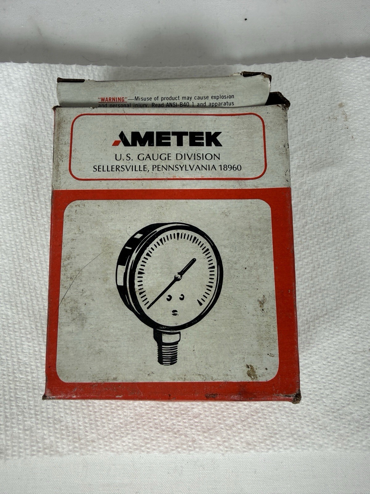 Ametek D-85 P500 Gauge 1/4 LM 2-1/2 300 PSI Spec 45765