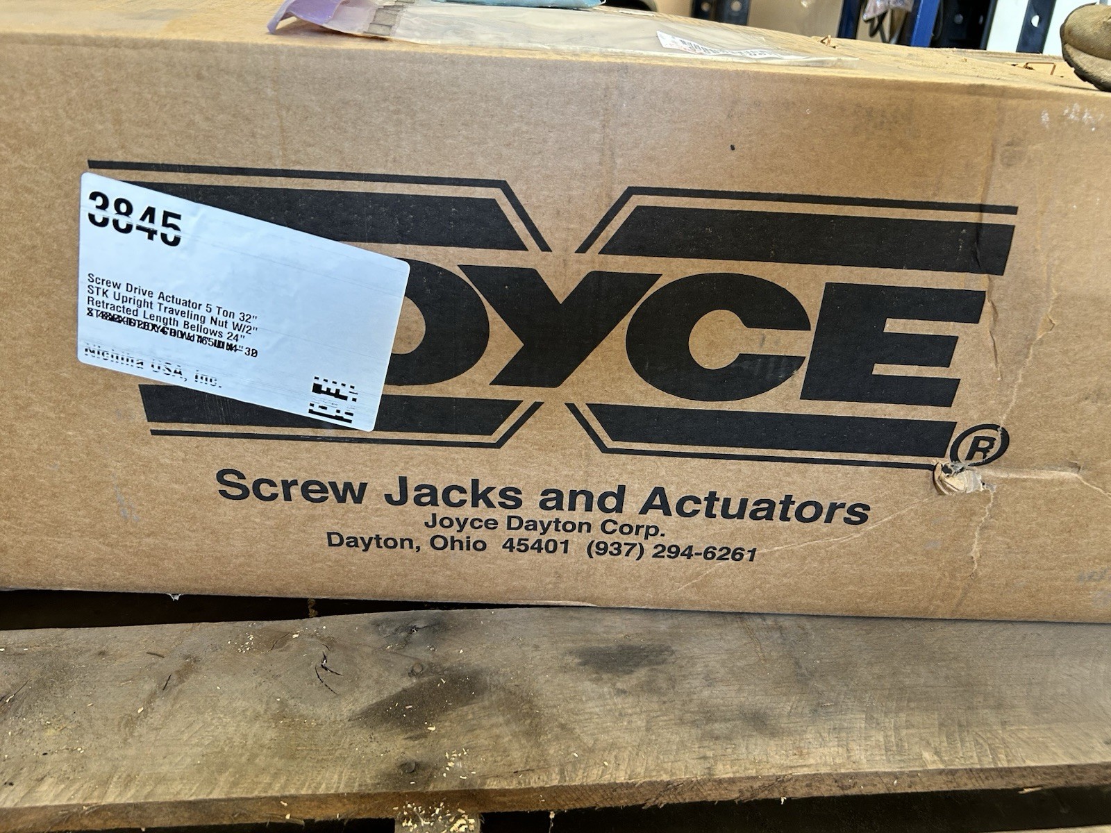 (2) Joyce Dayton 5 Ton Machine Screw Jacks. 32″ Travel