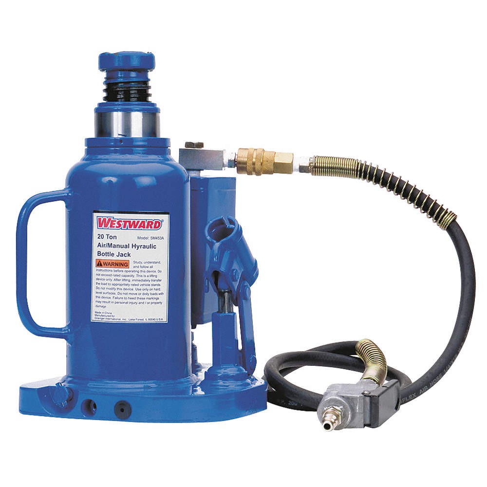 WESTWARD 1ZKX8 Bottle Jack,20 Ton,9 3/4-18 3/4 In Lift 1ZKX8