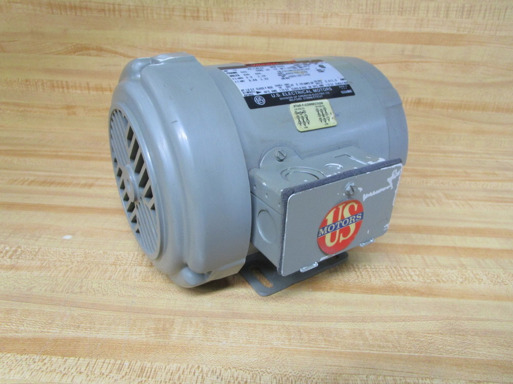 U.S. Electrical Motors F011W01V351R136F Unimount 125 Motor Tested