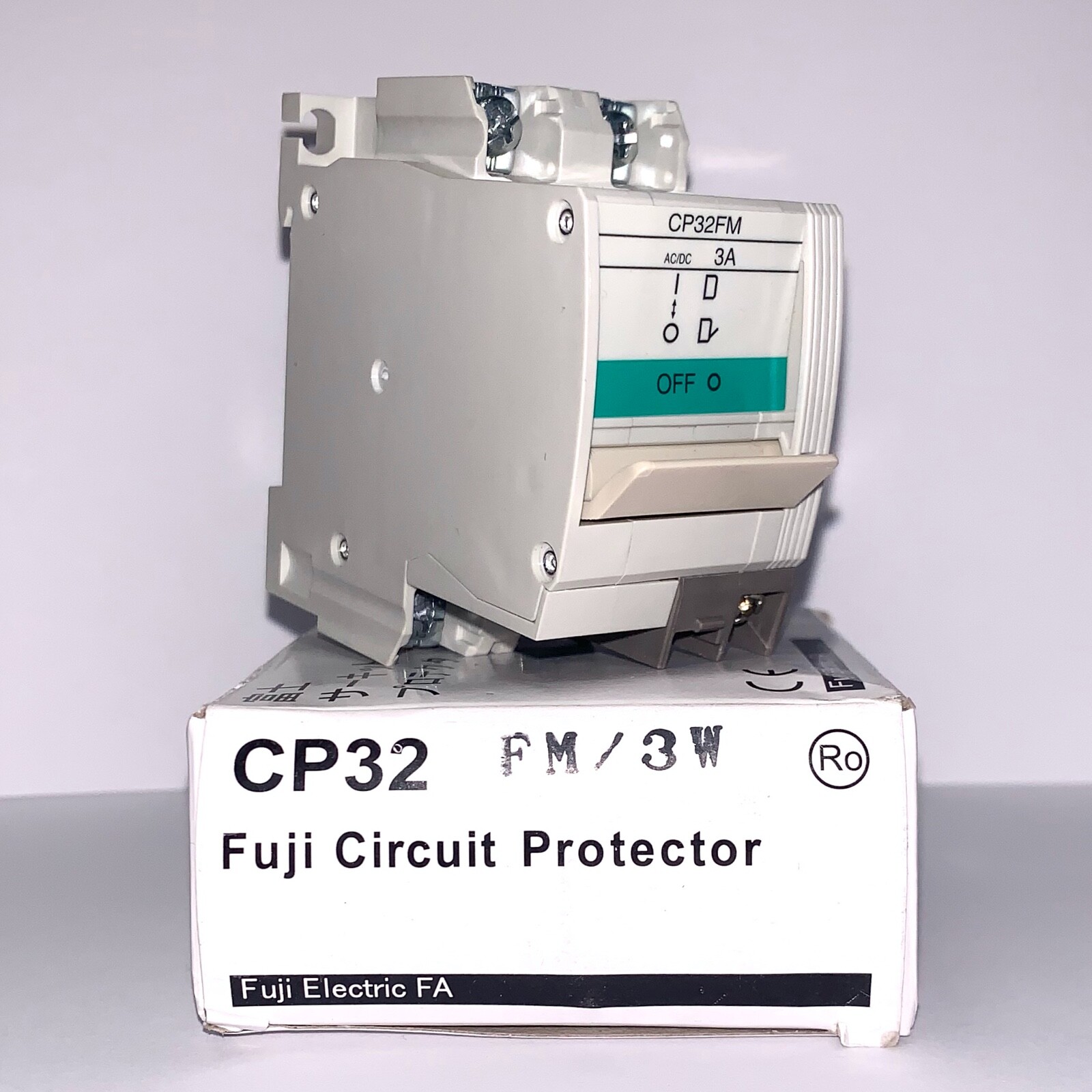 Brand New In Box!!! Fuji Electric 2-Pole, 3 Amp Circuit Protector (#CP32FM/3W)
