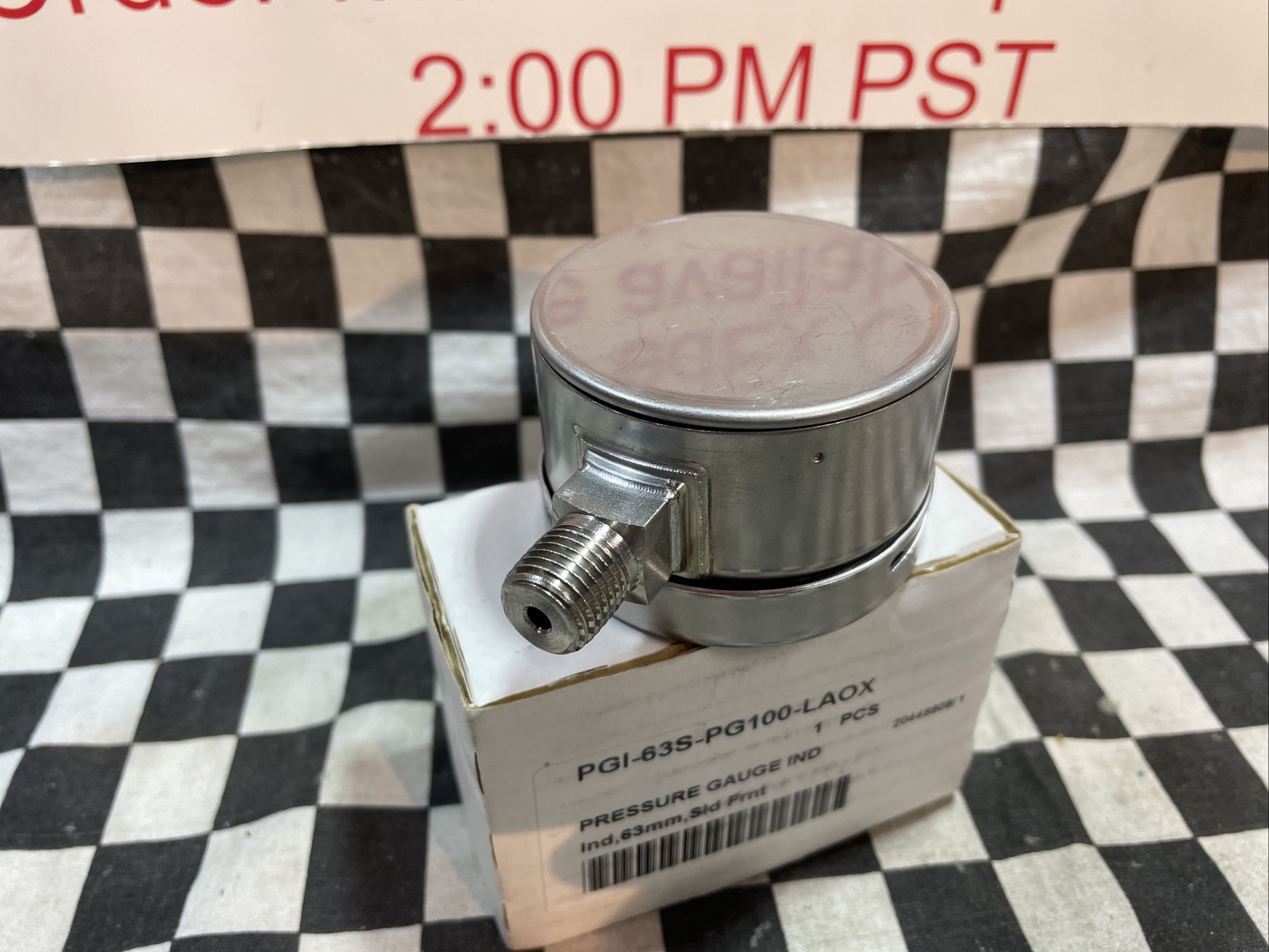 SWAGELOK PGI-63S-PG100-LAOX, Pressure Gauge 1/4″ npt, 100 PSI, SHIPSAMEDAY#131V3