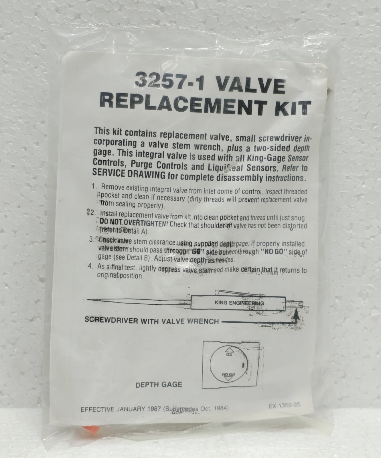 KING GAGE 7334 21 LIQUISEAL SERVICE KIT TANK LEVEL GAUGING TRANSMITTER NEW