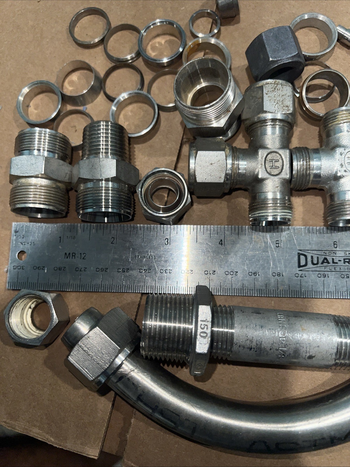 Lot Of Assorted SWAGELOCK Fittings STAINLESS STEEL .. As In Pictures