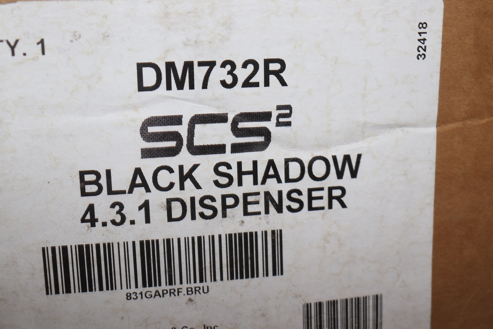 SCS2 Black Shadow Supply Closet Dispenser DM732R