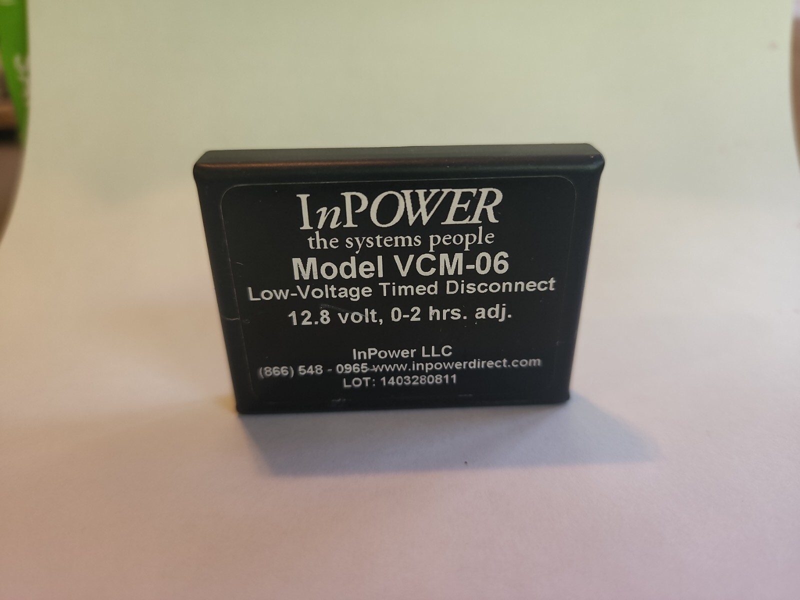 NEW InPower VCM-06 Time Delay Solid State Relay Low Voltage Disconnect 0-2 Hours