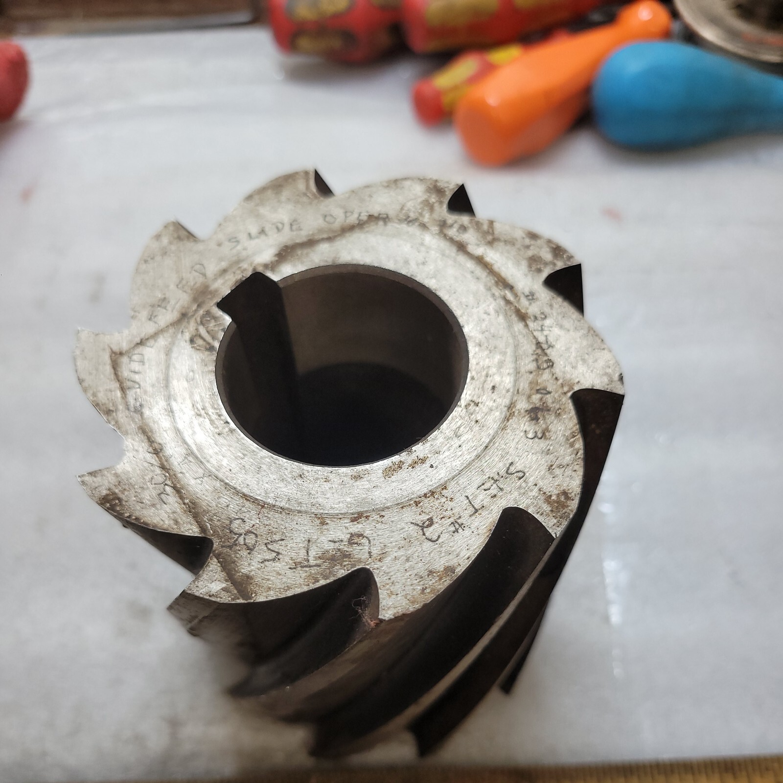 NIAGARA 4″ x 3 1/2″ x 1 1/2″ 10 Flute PARABOLIC SHELL MILL CUTTER USED IN EX CON