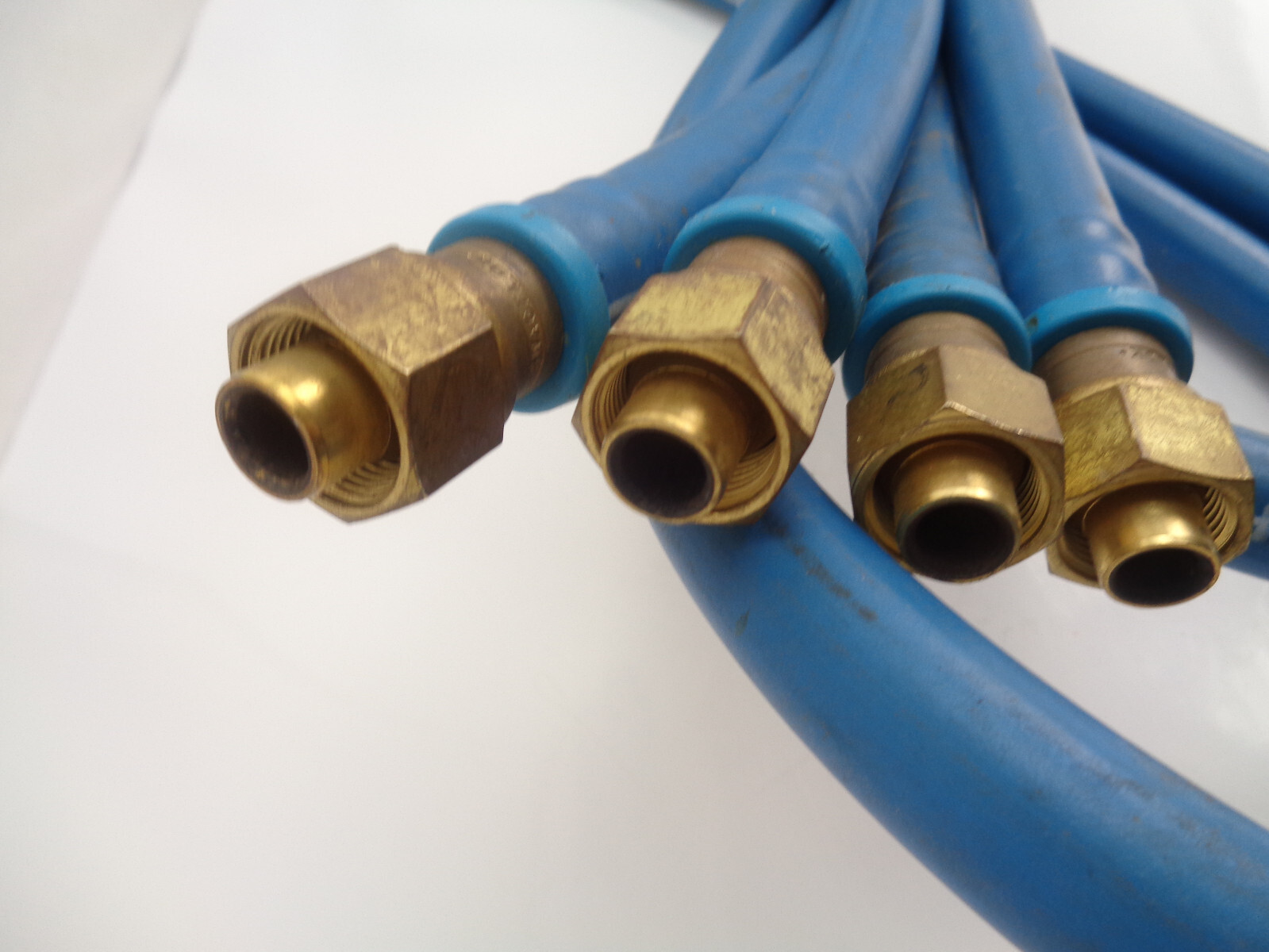 Lot of 2 Parker 1/2″ 801-8 250 PSI Hose Blue WP 1,7 MP Push-lok