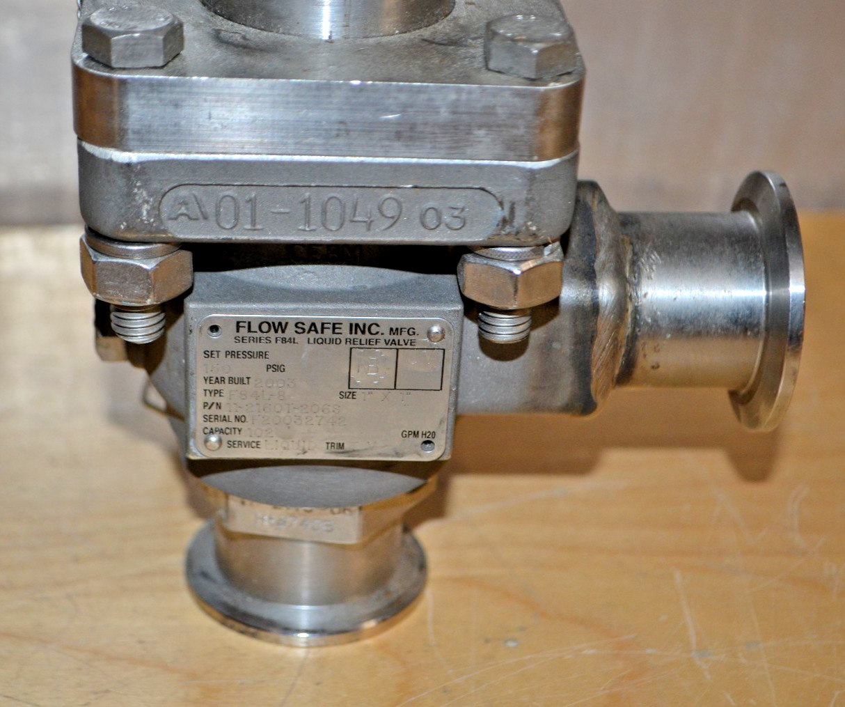FLOW SAFE 11-2160T-206S ~ F84L-8 150PSI 1″ NSNP Series F84L Liquid Relief Valve