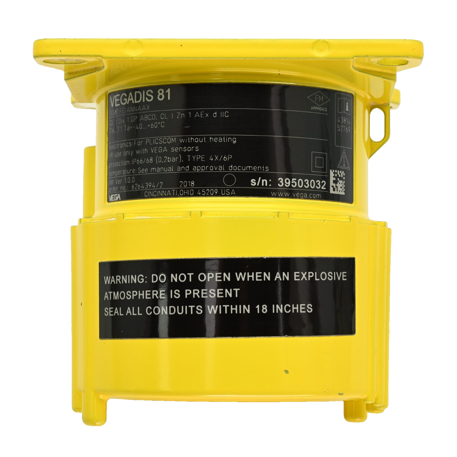 Vega VEGADIS 81 – DIS81.FEIANNAAX External Display & Adjustment Unit