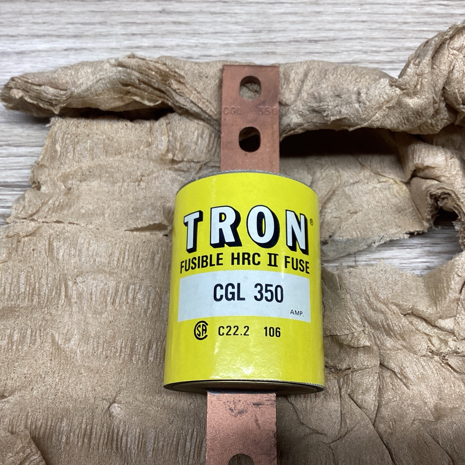 TRON FUSIBLE HRC II FUSE CGL350 BUSSMANN #821PT140*CO