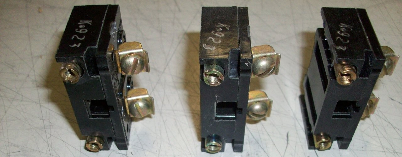 Furnas Electric Company Contact Block BJJ 600V AC Heavy Duty Lot of 3