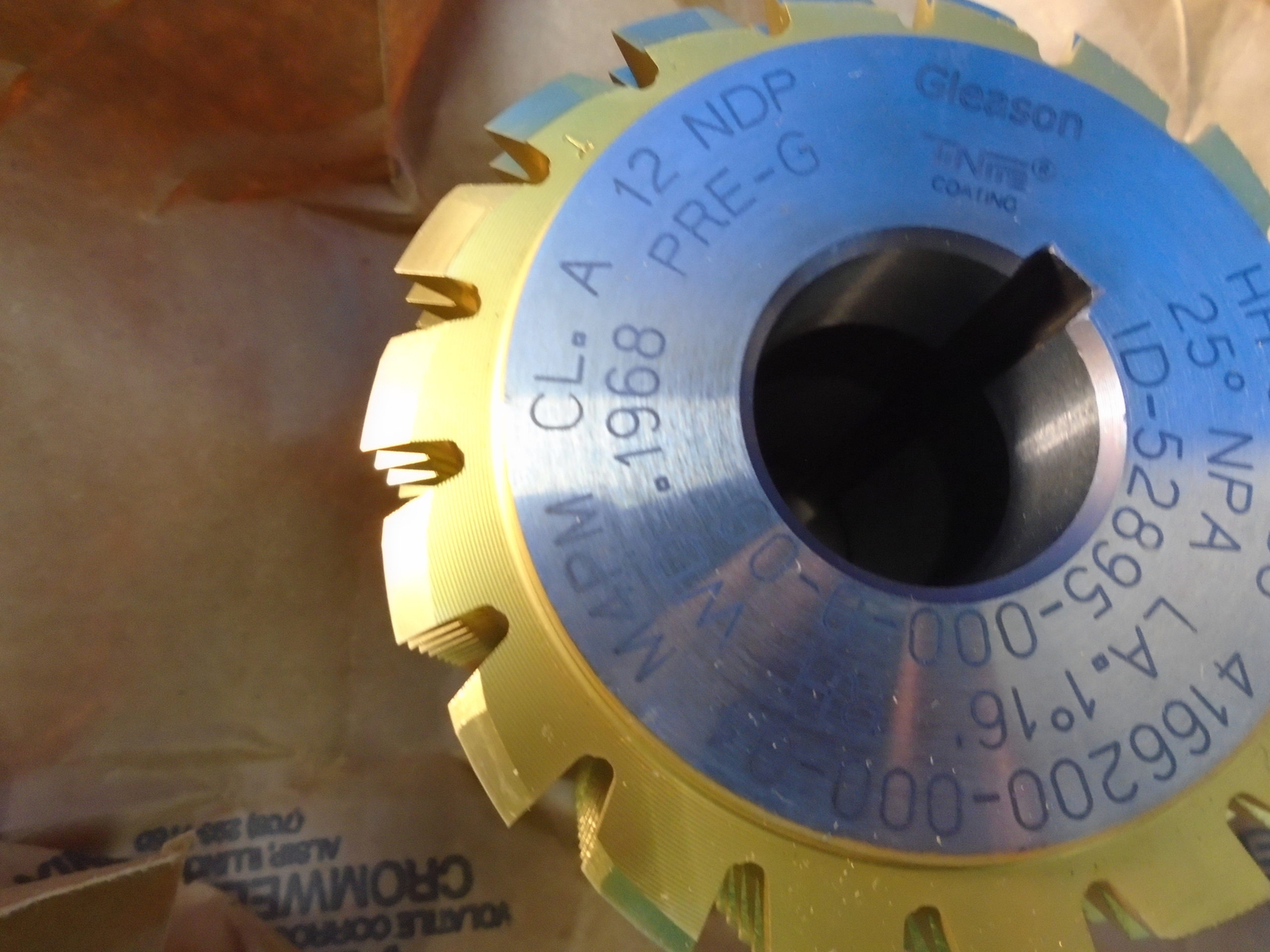 NIB GLEASON CUTTING TOOLS CORP HH-513638 ID-52895-000-0-00 HOB GEAR CUTTER 1YR W