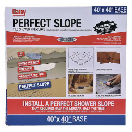Oatey 41640 Pre-Slope Base, Polystyrene, 40″ L