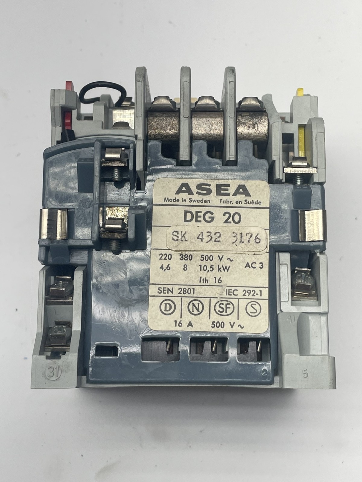 ASEA DEG 20 CONTACTOR UNMP
