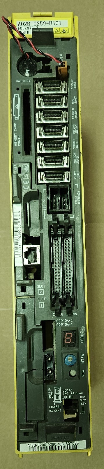 FANUC A02B-0259-B501 POWERMATE I Model A20B-8100-0670/06B A16B-3200-0260/13C