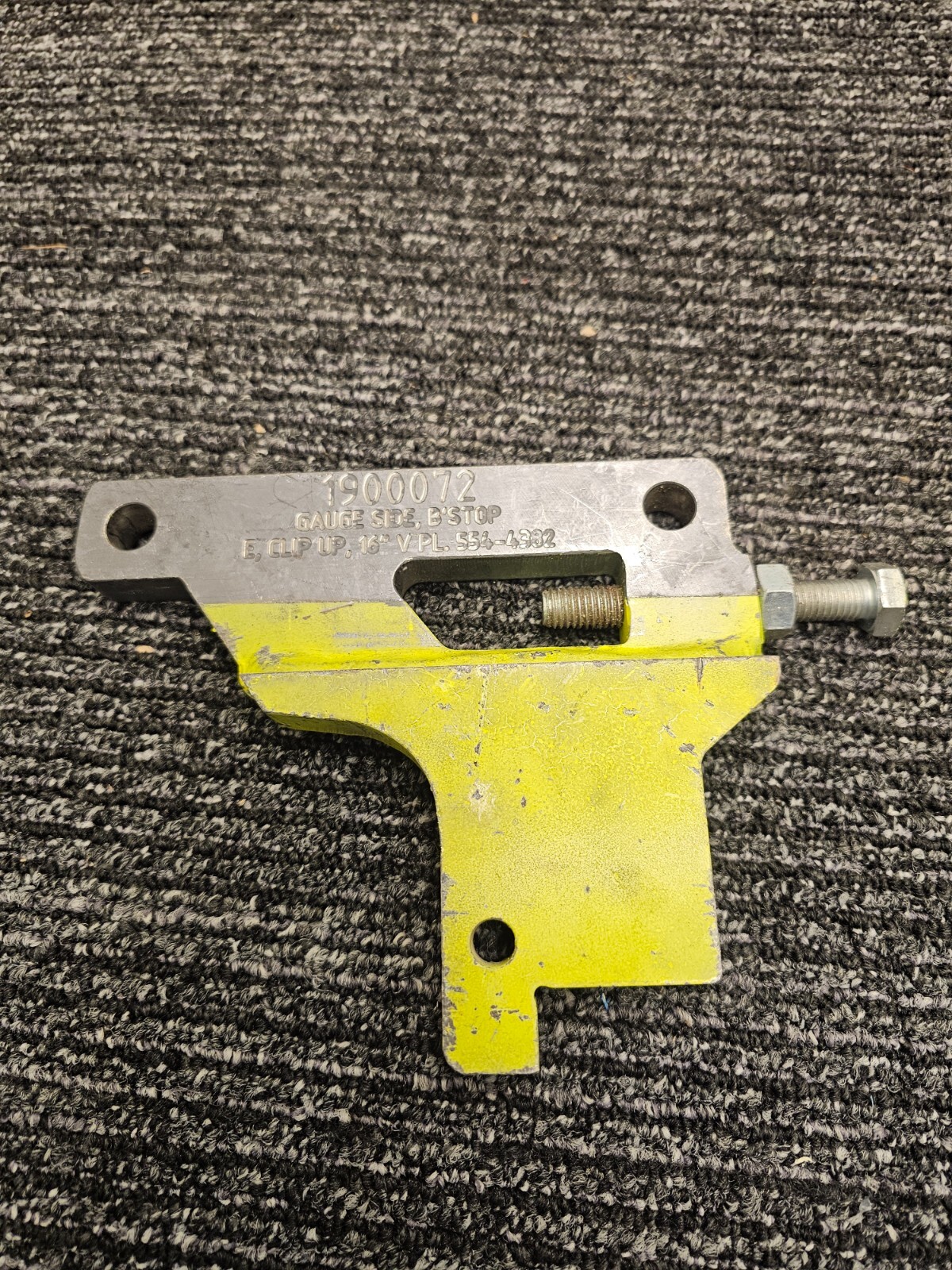 (QTY 2) Gauge Side 1900072 B-Stop E Clip Up 16″ V PL 554-4382 Heavy Duty