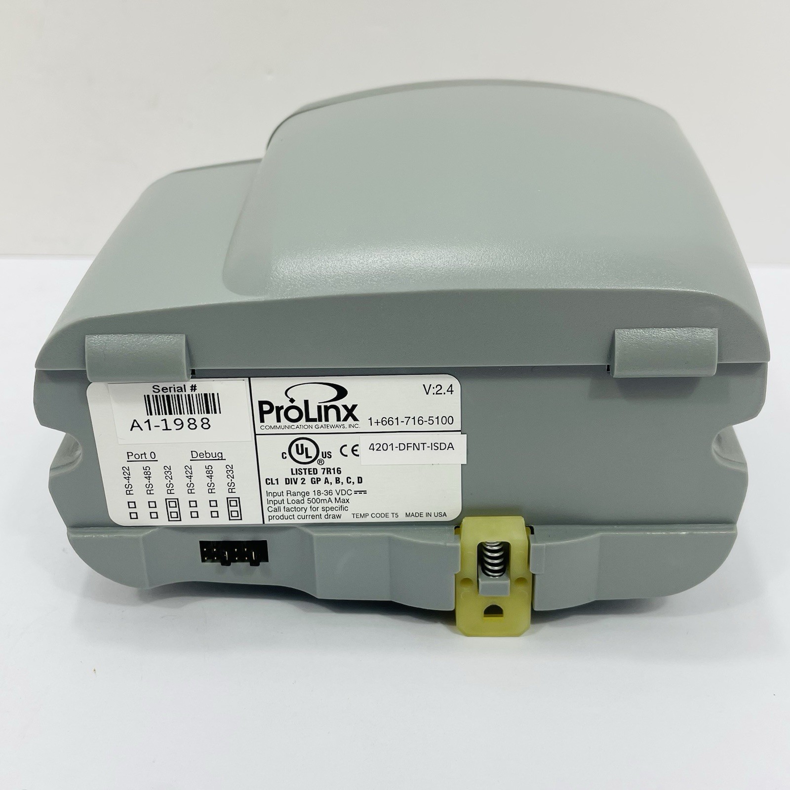 ProLinx Prosoft 4201-DFNT-ISDA Protocol Gateway Module Ethernet/IP To ISDA