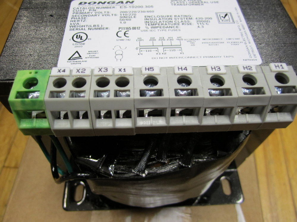 Dongan ES-10200.305 Single Phase Transformer