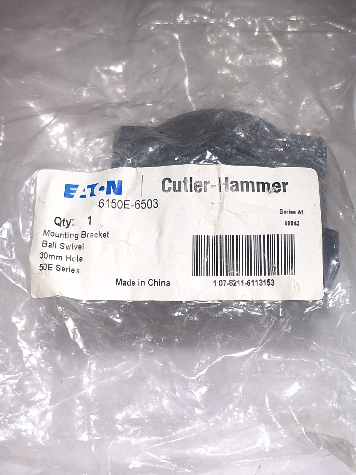 EATON CUTLER HAMMER 6150E-6503 MOUNTING BRACKET BALL SWIVEL 30MM 50E SERIES
