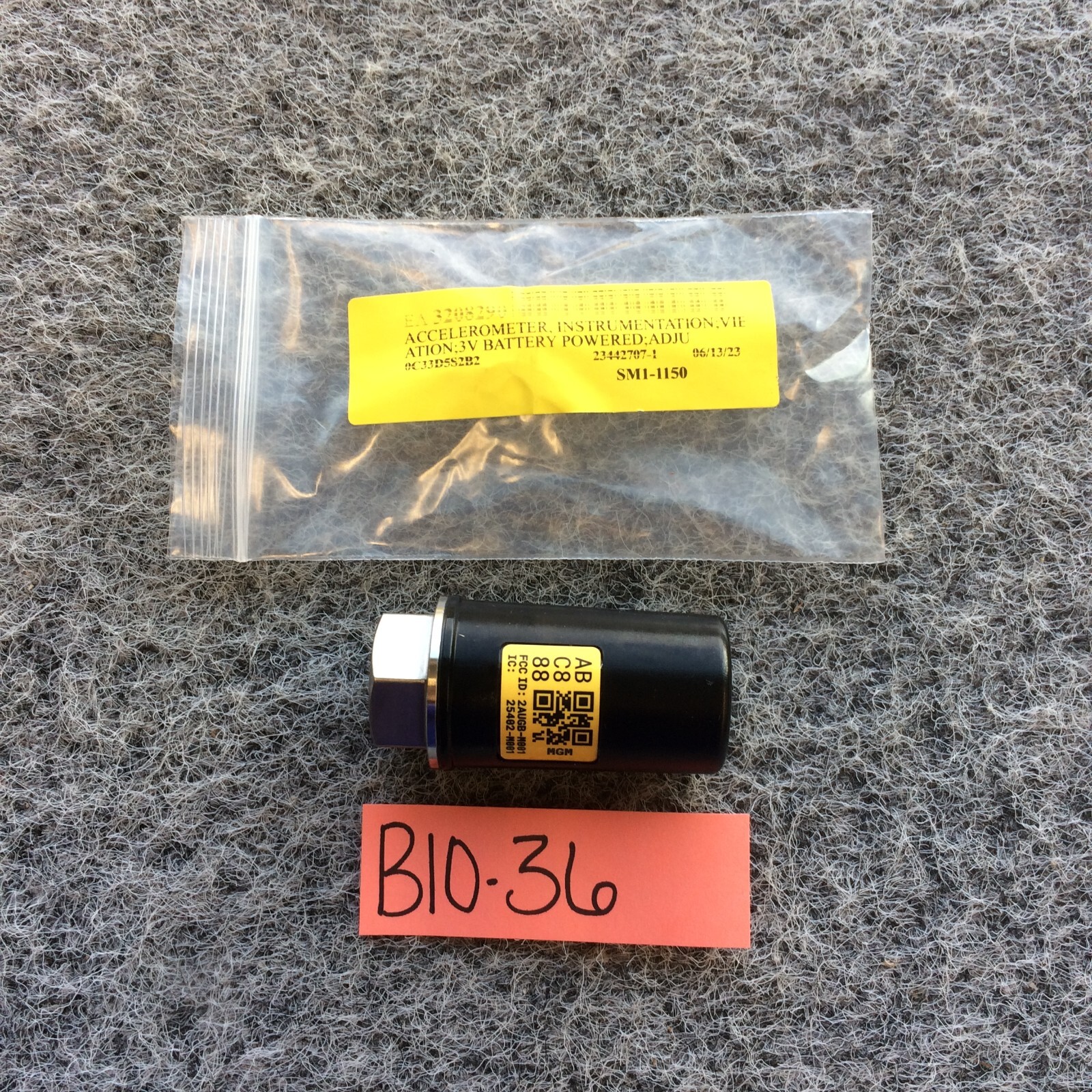 WAITES ACCELEROMETER INSTRUMENTATION 2AUGB-M001 25402-M001 SM1-1150 AB C8 88