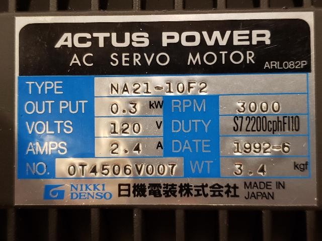 NEW Nikki Denso Actus Power Servo Motor – NA21-10F2 w/Warranty