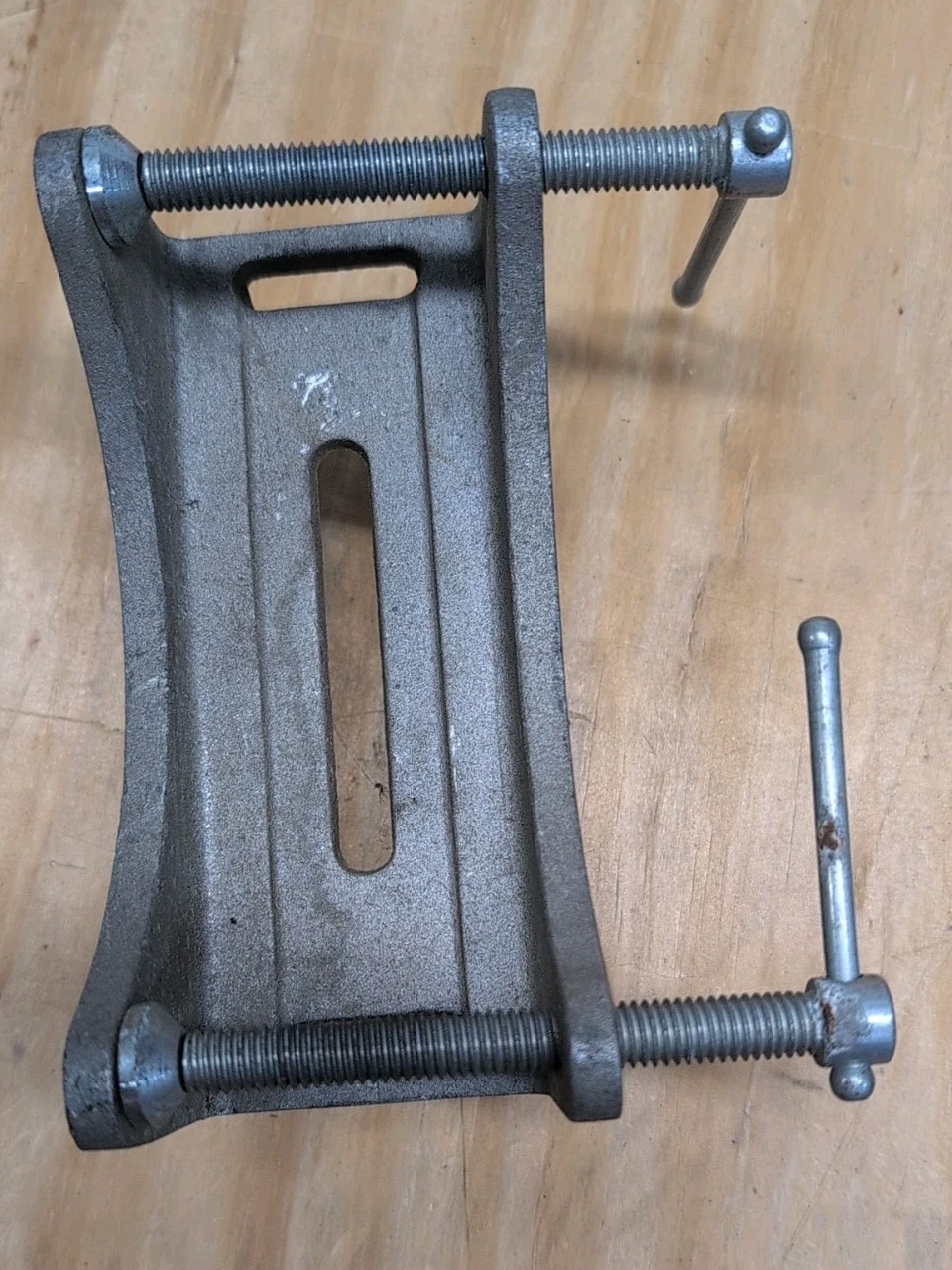 Vintage Adjustable Gas Tank Vise Bracket Clamp by Linde Specialty Gas