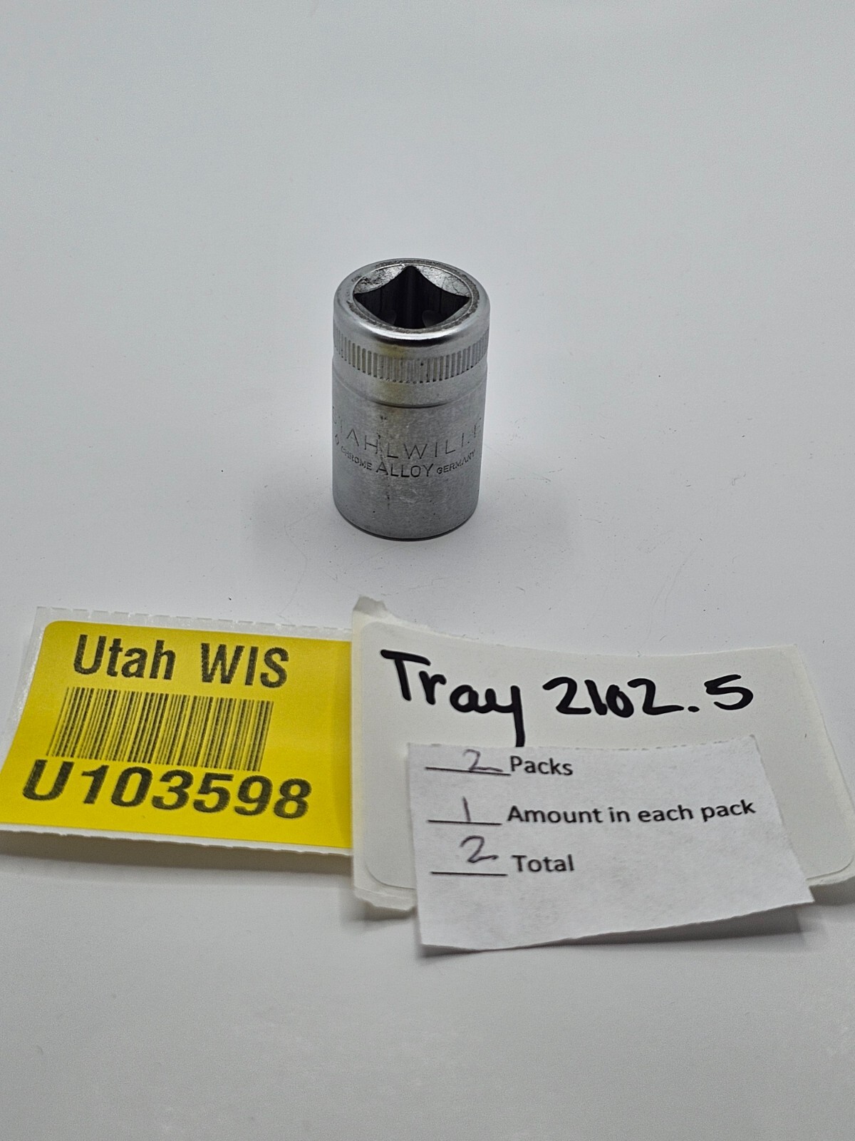 (QTY 2) Stahlwille Socket 12 Point Chrome Alloy 17mm 50-17