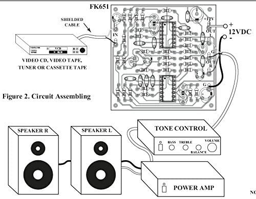 Stereo Simulator from Mono Signal (Mono To Stereo Converter) Unassembled Kit