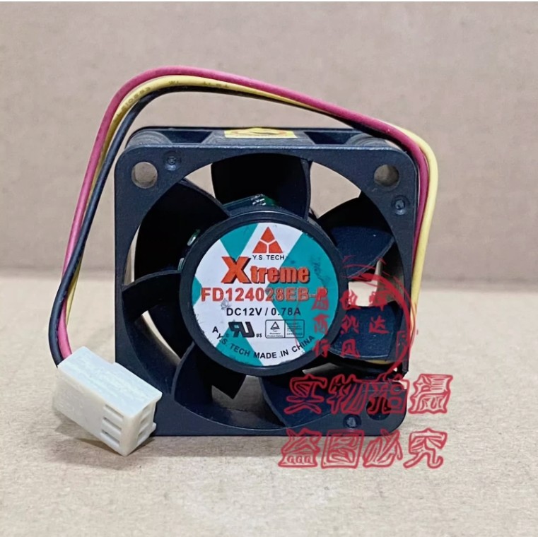 1 pcs Y.S.TECH Fan FD124028EB-P DC12V 0.78AA 4028 4CM 3 wire cooling fan