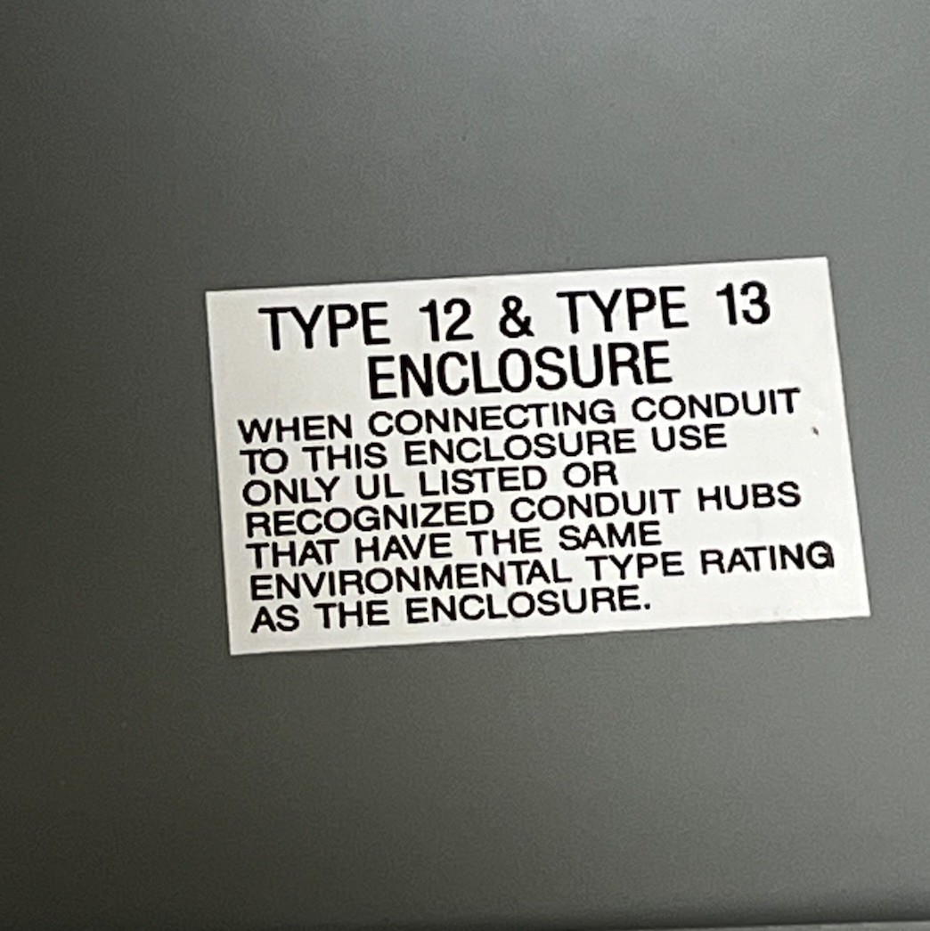 Hoffman E27525 J & P Box Enclosure 431H E27525 10x8x4 Inches Type 12 & 13