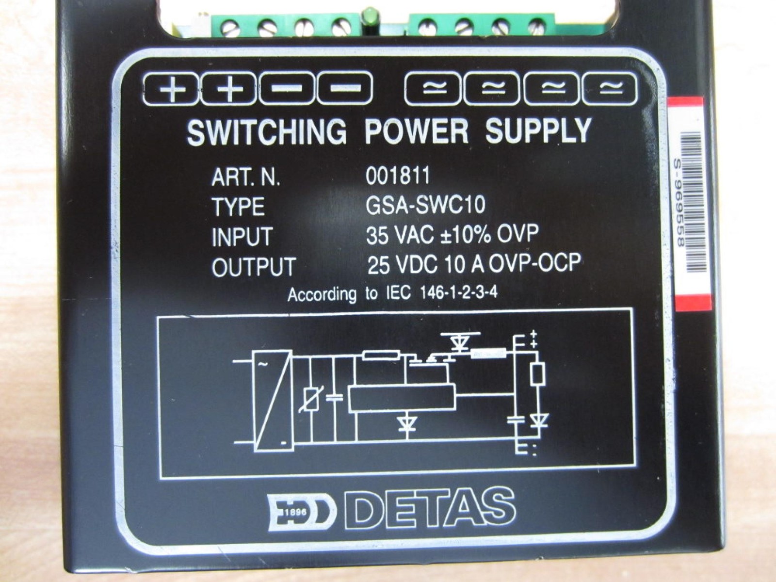 Detas GSA-SWC10 Switching Power Supply GSASWC10