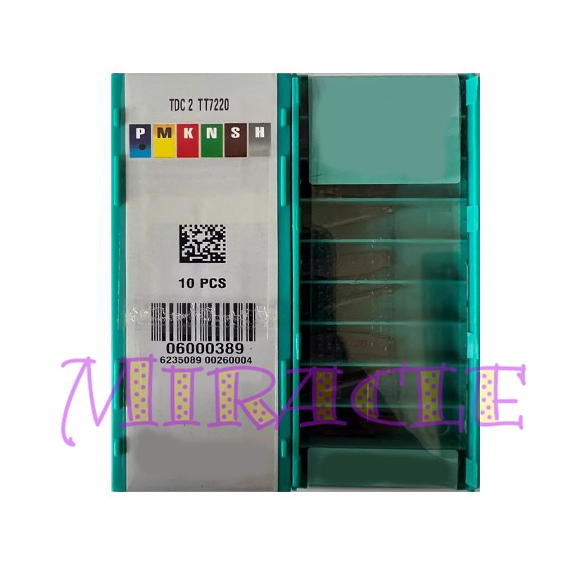 10PC/box NEW FOR Carbide Inserts CNC TOOL TDC 2 TT7220