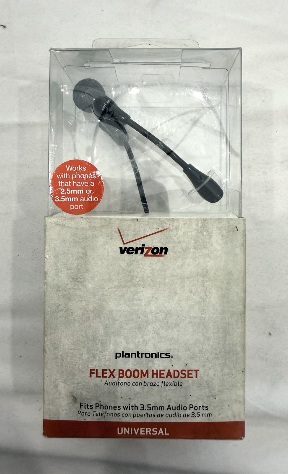 Verizon PLANFLXBOMT25 Plantronics Flex Boom Headset