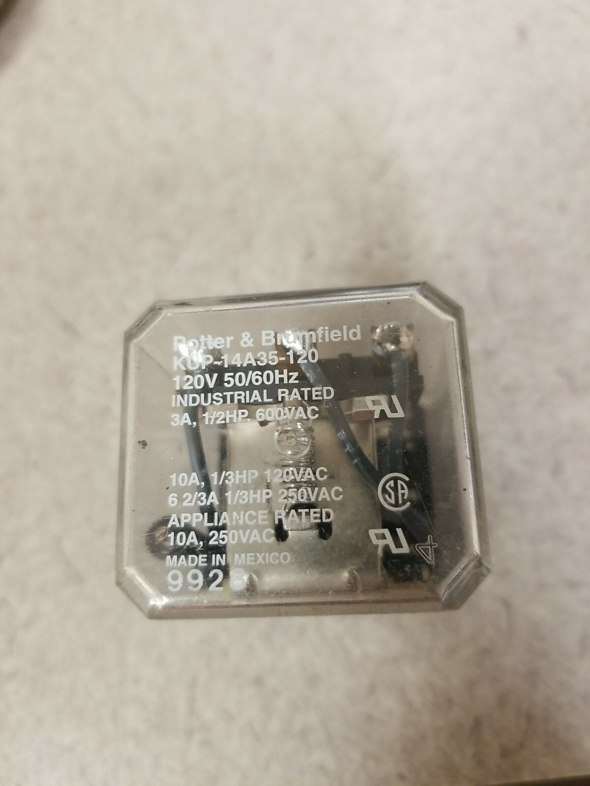 Potter & Brumfield KUP-14A35-120 Relay (A-3-606)